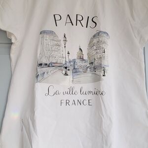 Paris Graphic Short Sleeve Tee - White